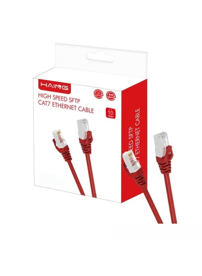 Haing Cat7 ETHERNET CABLE high speed 20 METERS 10 Gbps 600MHz compatible with Router,smart tv , ps5 , xbox and all devices - Image 1